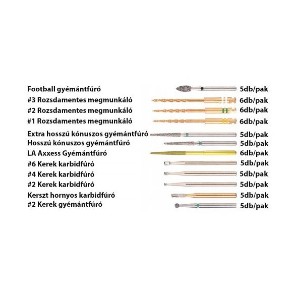 LA Axxes gyémánt csiszoló (5db)