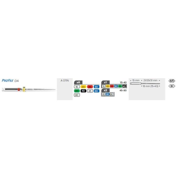 Profile .04 21-25-31mm (6db)