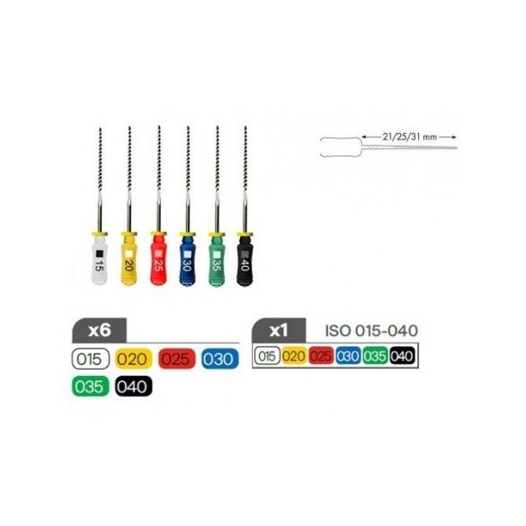 K-Flexofile ISO 006-040 21-25-31 mm (6 db)