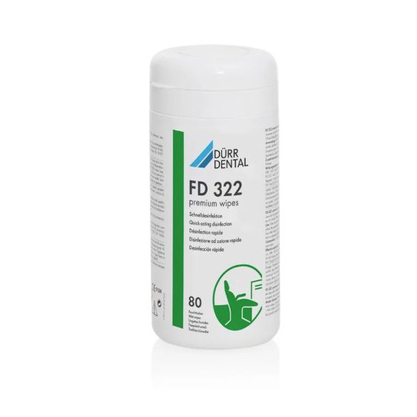 Dürr FD 322 prémium fertőtlenítő törlőkendő dobozos (80db)