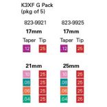K3XF Ni-Ti G pack  ISO 025 .04-.06-.08-.10-.12 (5db)