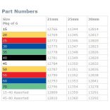 Hedstroem files ISO 015-040 21-25-30mm (6db)