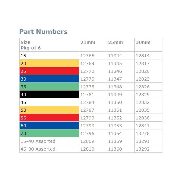 Hedstroem files ISO 015-040 21-25-30mm (6db)