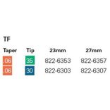 TF Twisted files  ISO 025-050 .04-.12 23mm-27mm (3db)