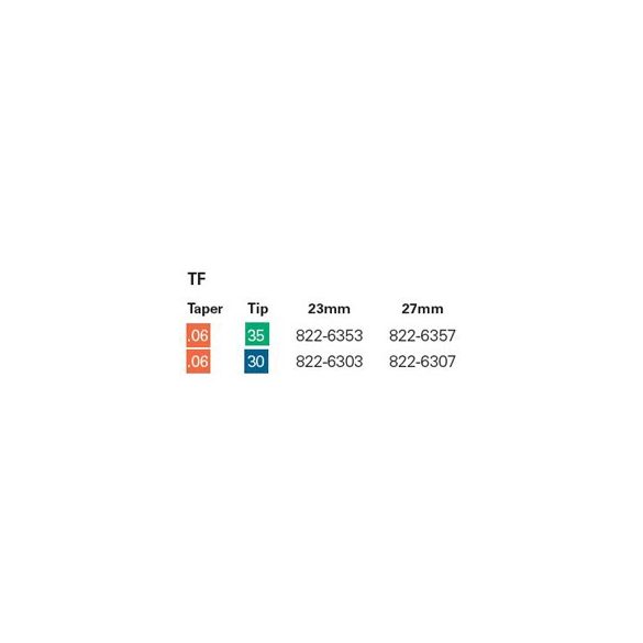 TF Twisted files  ISO 025-050 .04-.12 23mm-27mm (3db)