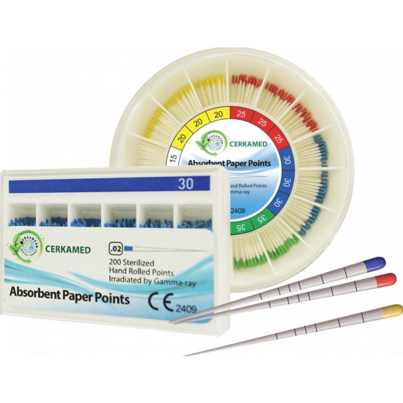 Cerkamed papírcsúcs kerek tárolódobozban 2%-os (400db)