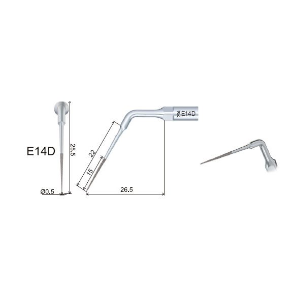 E14D Endodonciás depurátor hegy