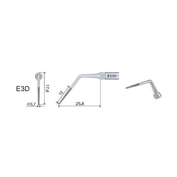 E3D Endodonciás depurátor hegy 