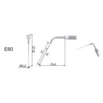 E60 Endodonciás depurátor hegy