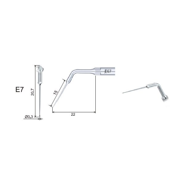 E7 Endodonciás depurátor hegy