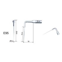 E95 Endodonciás depurátor hegy (EMS, Woodpecker, DG)