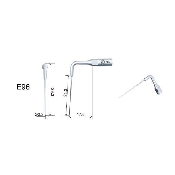 E96 Endodonciás depurátor hegy 